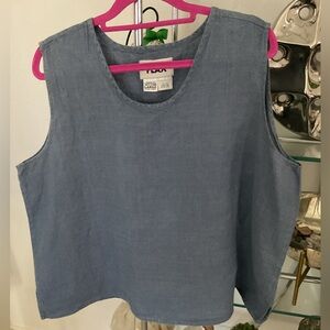 Flax Women's Denim Blue Tank Top